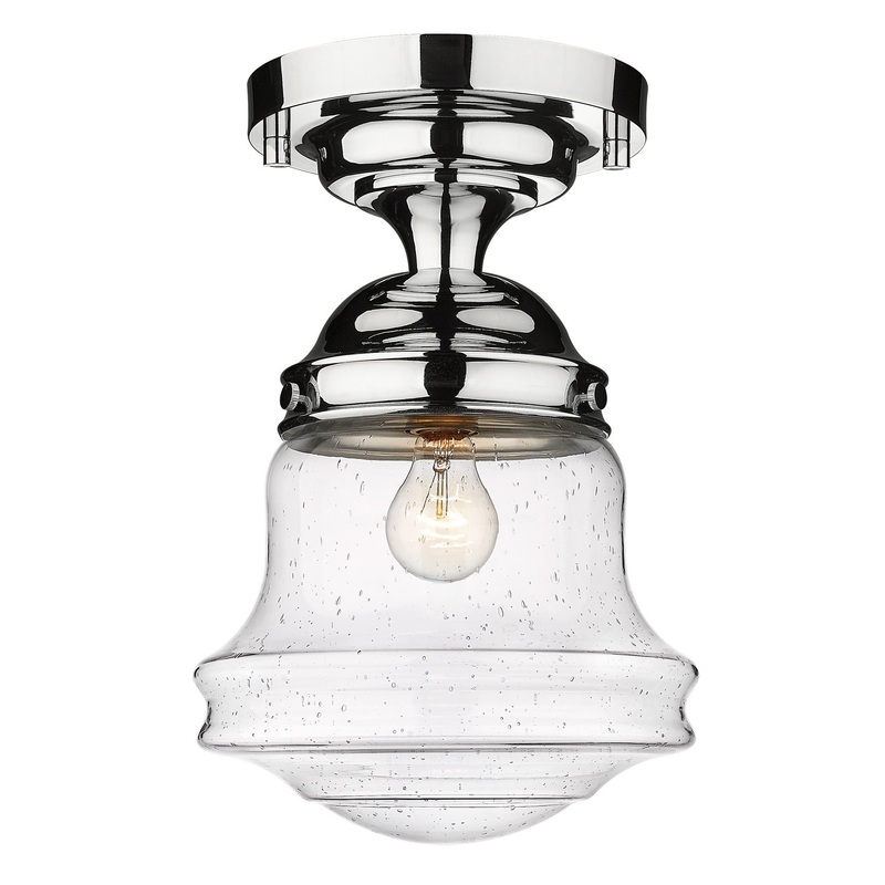 Z-Lite 736F10-CH Vaughn One Light Flush Mount, Chrome