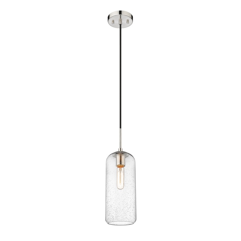 Z-Lite 738P17-BN Monty One Light Pendant, Brushed Nickel