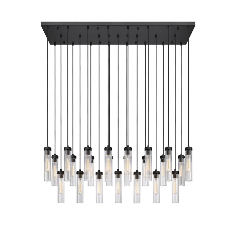 Z-Lite 740P-23L-MB Beau 23 Light Chandelier, Matte Black