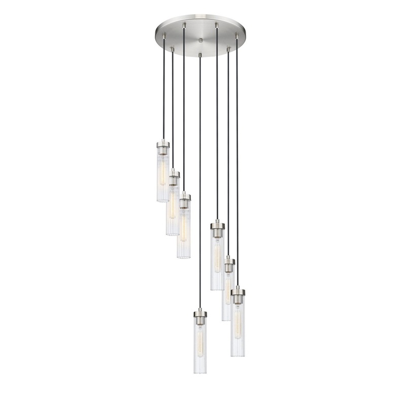 Z-Lite 740P-7R-BN Beau Seven Light Chandelier, Brushed Nickel