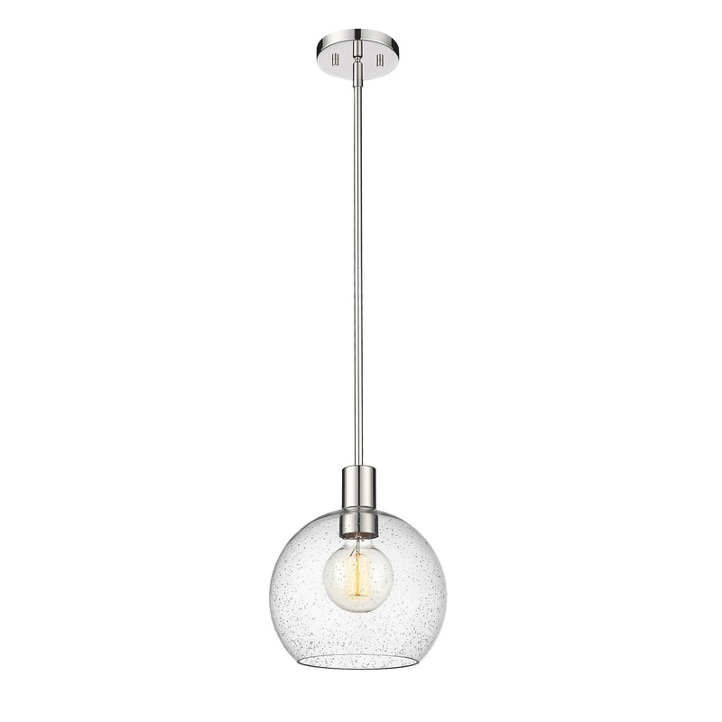 Z-Lite 7501P10-PN Margo One Light Pendant, Polished Nickel