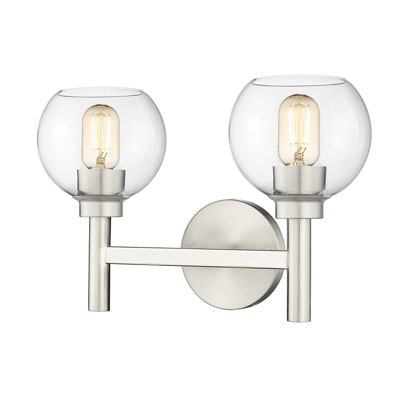 Z-Lite 7502-2V-BN Sutton Two Light Vanity, Brushed Nickel
