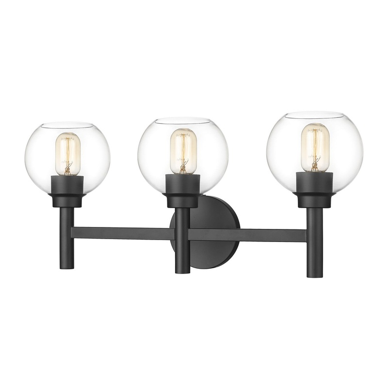 Z-Lite 7502-3V-MB Sutton Three Light Vanity, Matte Black