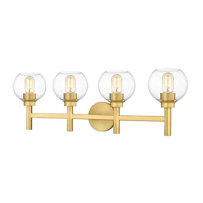 Z-Lite 7502-4V-BG Sutton Four Light Vanity, Brushed Gold