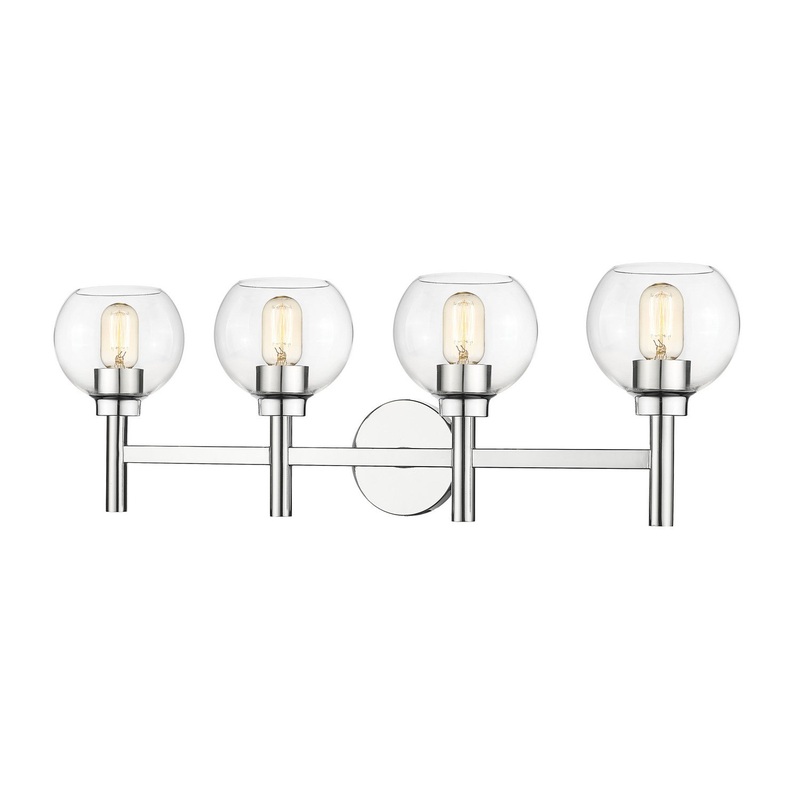 Z-Lite 7502-4V-CH Sutton Four Light Vanity, Chrome