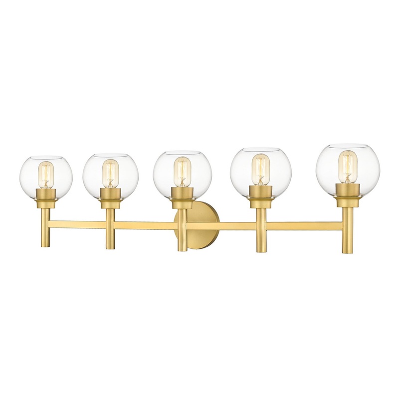 Z-Lite 7502-5V-BG Sutton Five Light Vanity, Brushed Gold