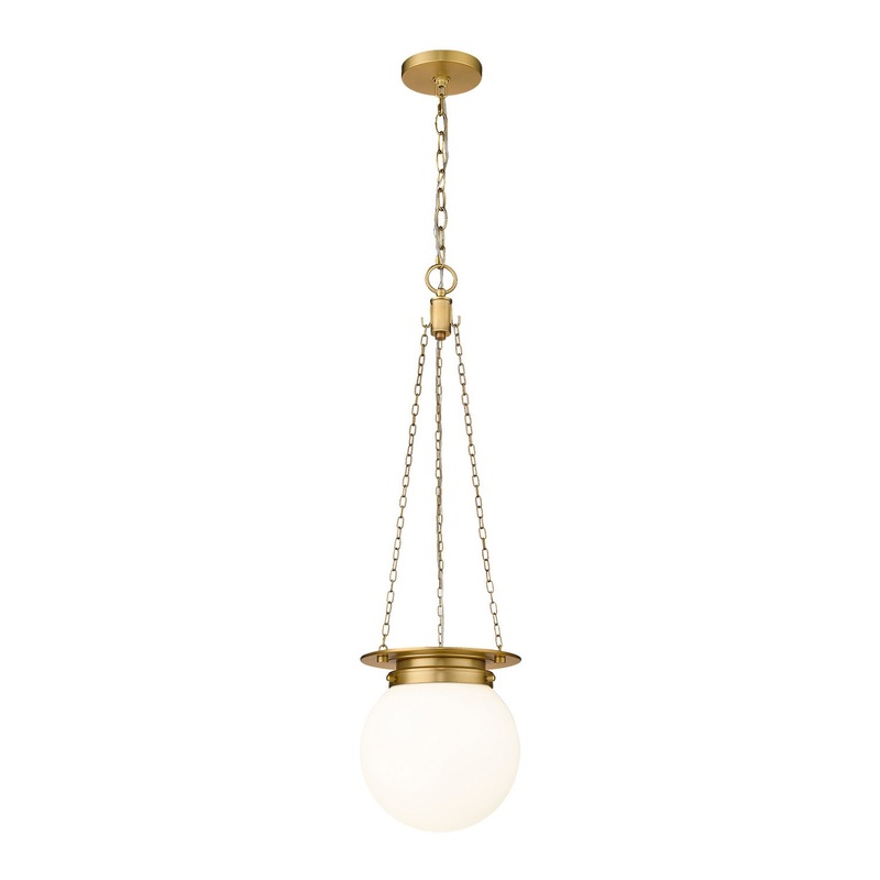 Z-Lite 7505P9-HBR Calhoun One Light Pendant, Heritage Brass