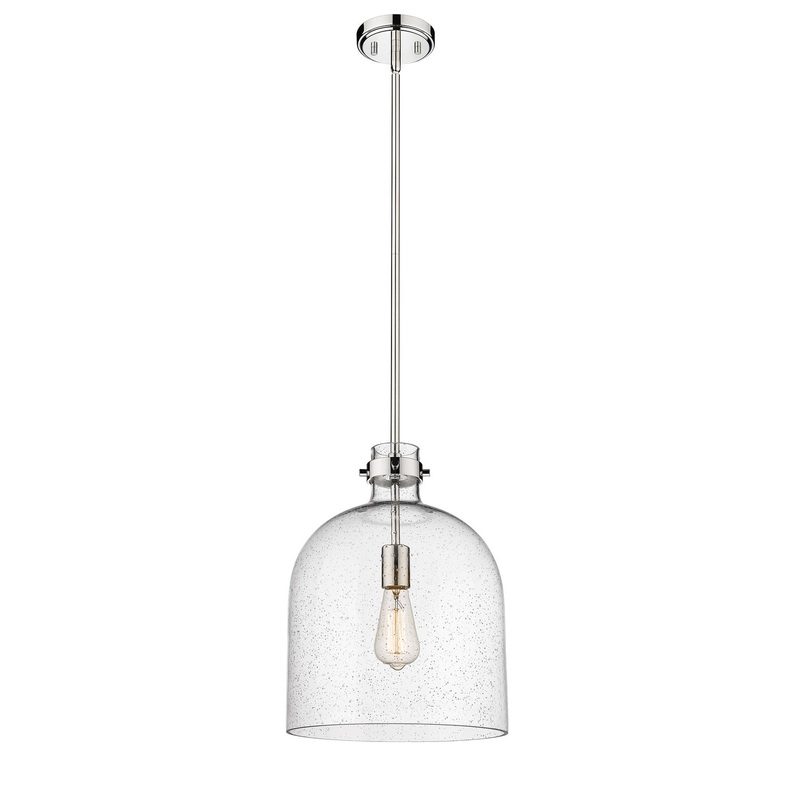 Z-Lite 817-12PN Pearson One Light Pendant, Polished Nickel