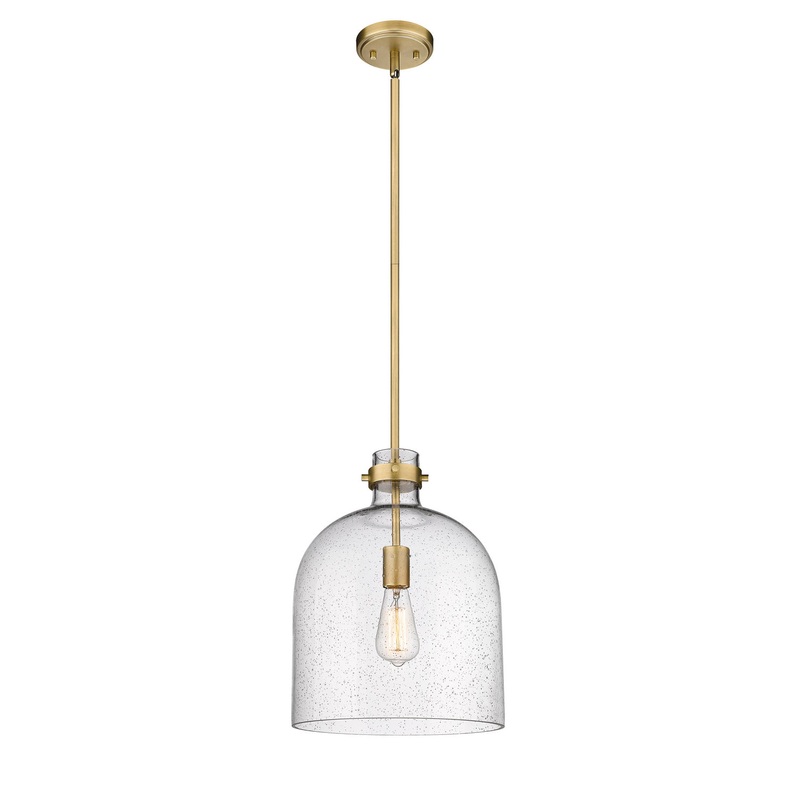 Z-Lite 817-12RB Pearson One Light Pendant, Rubbed Brass