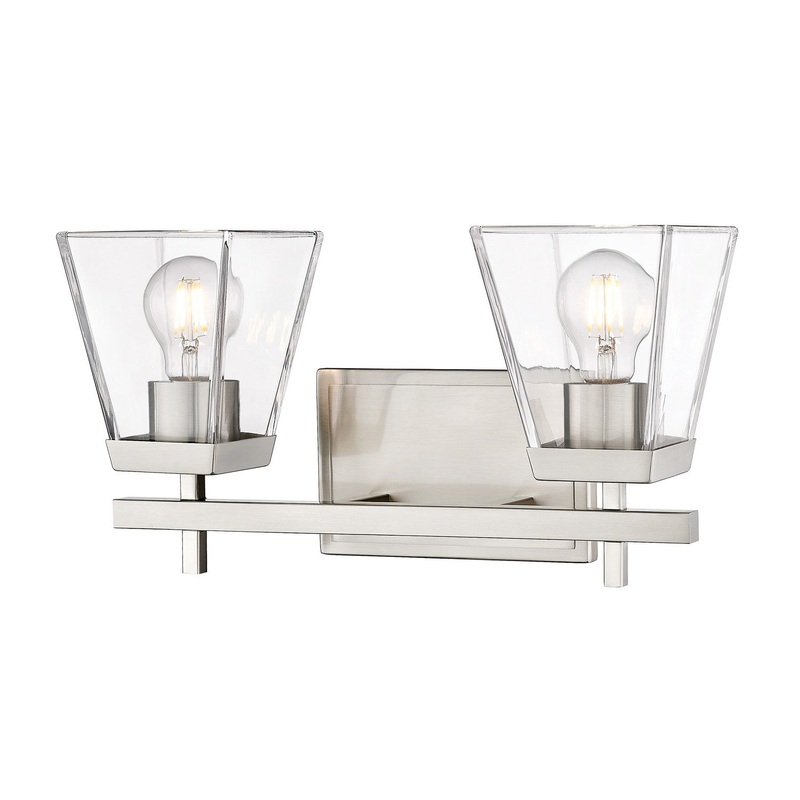 Z-Lite 819-2V-BN Lauren Two Light Vanity, Brushed Nickel