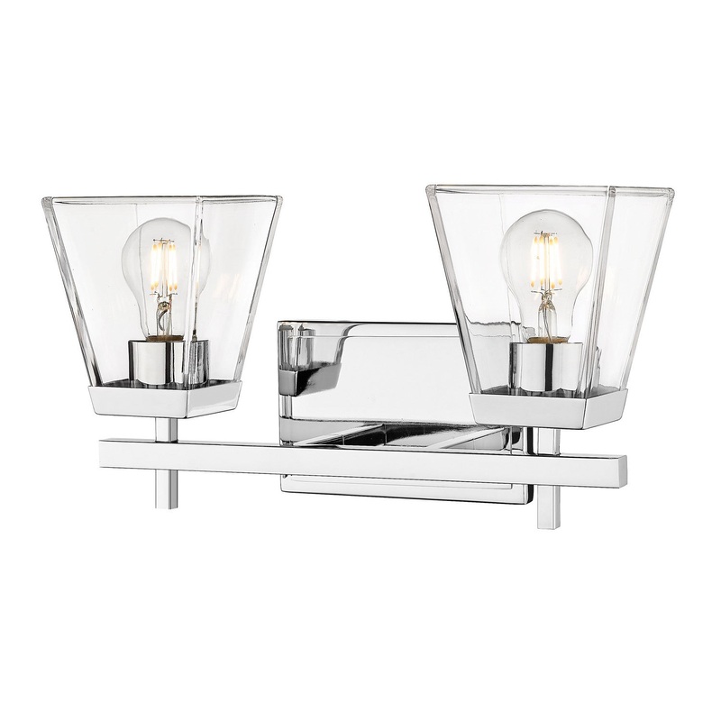 Z-Lite 819-2V-CH Lauren Two Light Vanity, Chrome