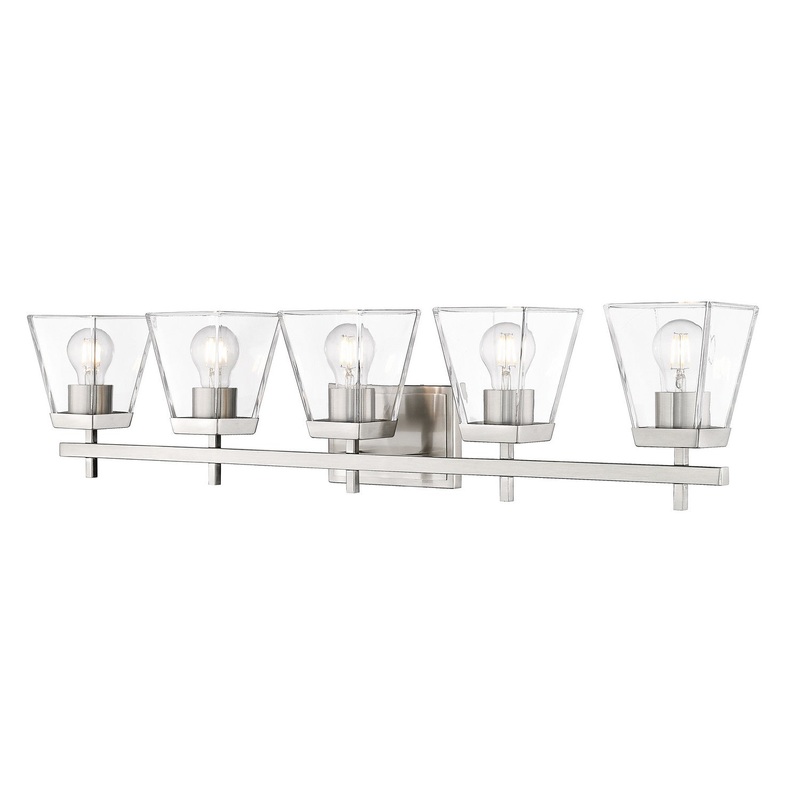 Z-Lite 819-5V-BN Lauren Five Light Vanity, Brushed Nickel
