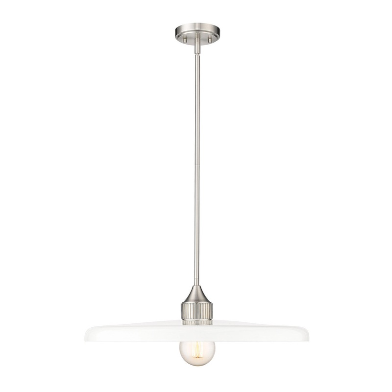 Z-Lite 820P24-BN Paloma One Light Pendant, Brushed Nickel