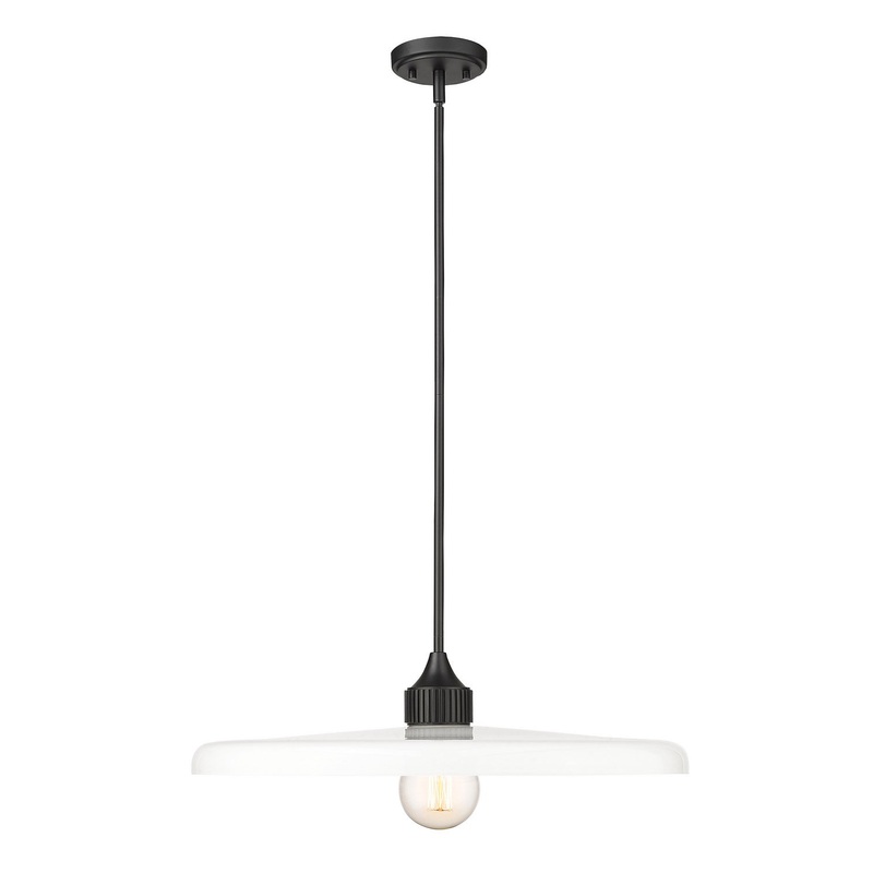 Z-Lite 820P24-MB Paloma One Light Pendant, Matte Black