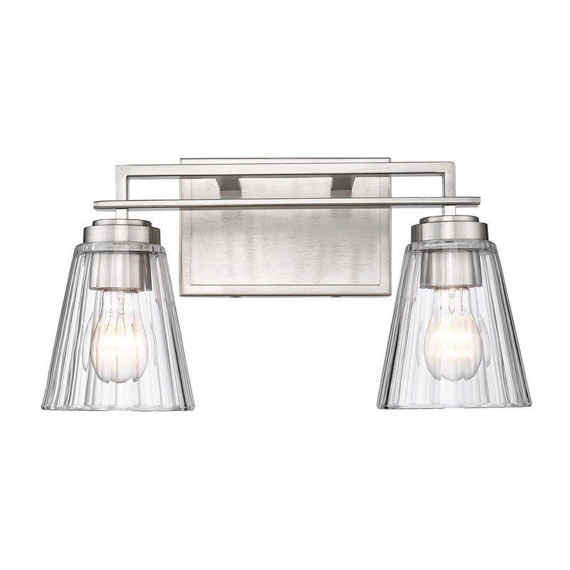 Z-Lite 823-2V-BN Lyna Two Light Vanity, Brushed Nickel