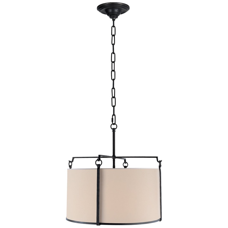 Aspen Four Light Pendant, Blackened Rust