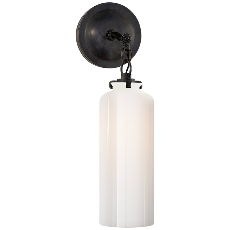 Katie Cylider One Light Wall Sconce, Bronze
