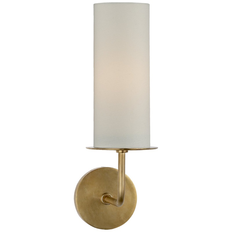 Larabee One Light Wall Sconce, Soft Brass