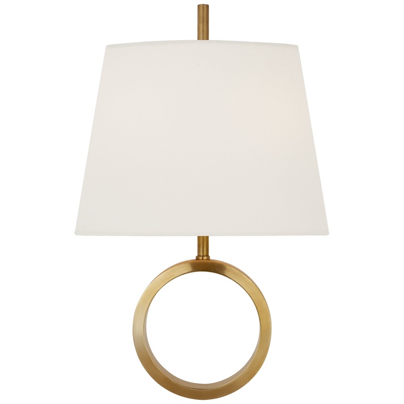 Simone Two Light Wall Sconce, Hand-Rubbed Antique Brass