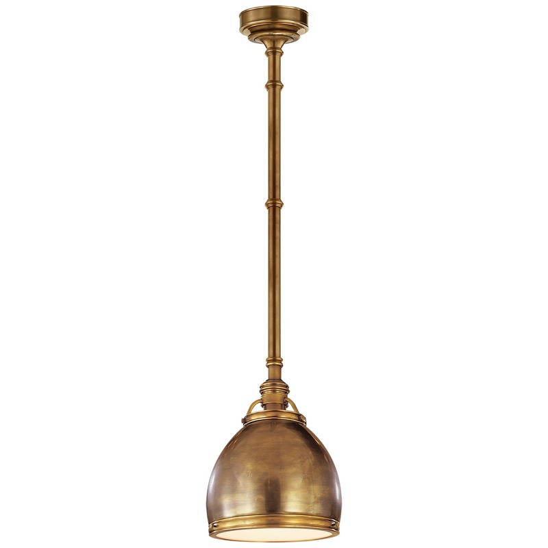 Sloane One Light Pendant, Antique-Burnished Brass