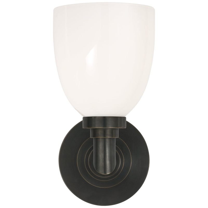 Wilton One Light Bath Sconce, Bronze
