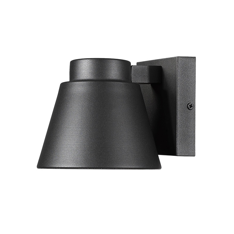 Z-Lite 544S-BK-LED Asher LED Outdoor Wall Sconce, Black