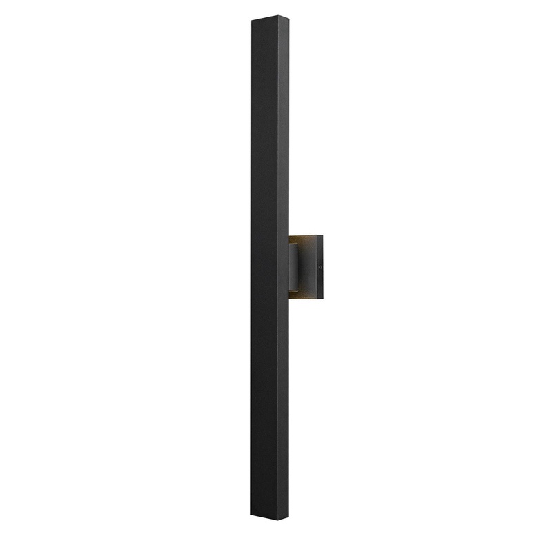 Z-Lite 576M-2-BK-LED Edge LED Outdoor Wall Sconce, Black