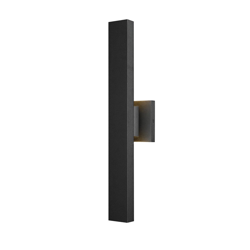 Z-Lite 576S-2-BK-LED Edge LED Outdoor Wall Sconce, Black