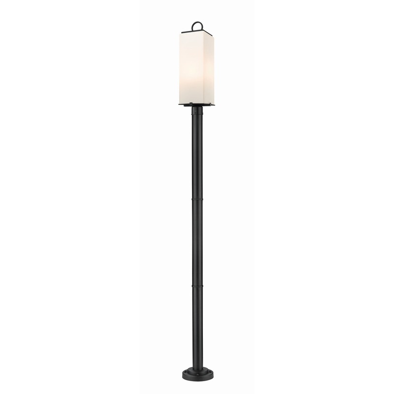 Z-Lite 593PHBR-567P-BK Sana Three Light Outdoor Post Mount, Black