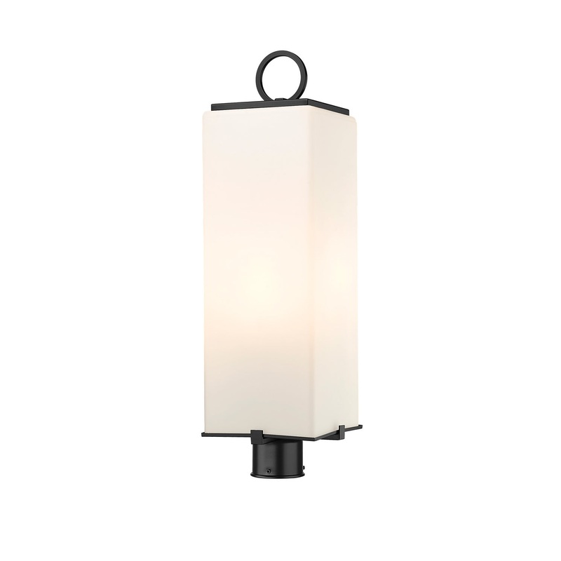 Z-Lite 593PHBR-BK Sana Three Light Outdoor Post Mount, Black