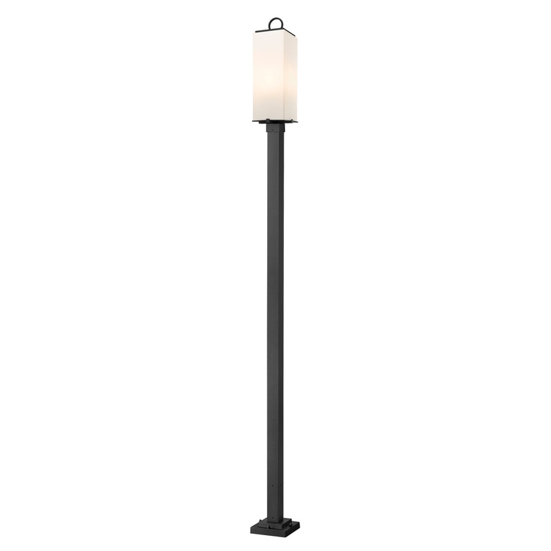 Z-Lite 593PHBS-536P-BK Sana Three Light Outdoor Post Mount, Black