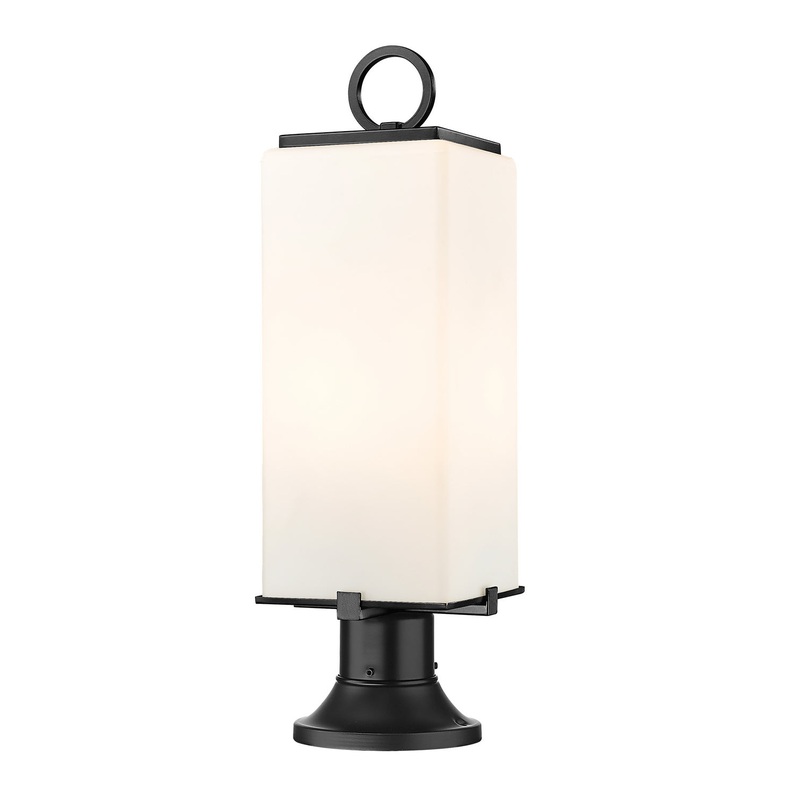 Z-Lite 593PHMR-553PM-BK Sana Two Light Outdoor Pier Mount, Black