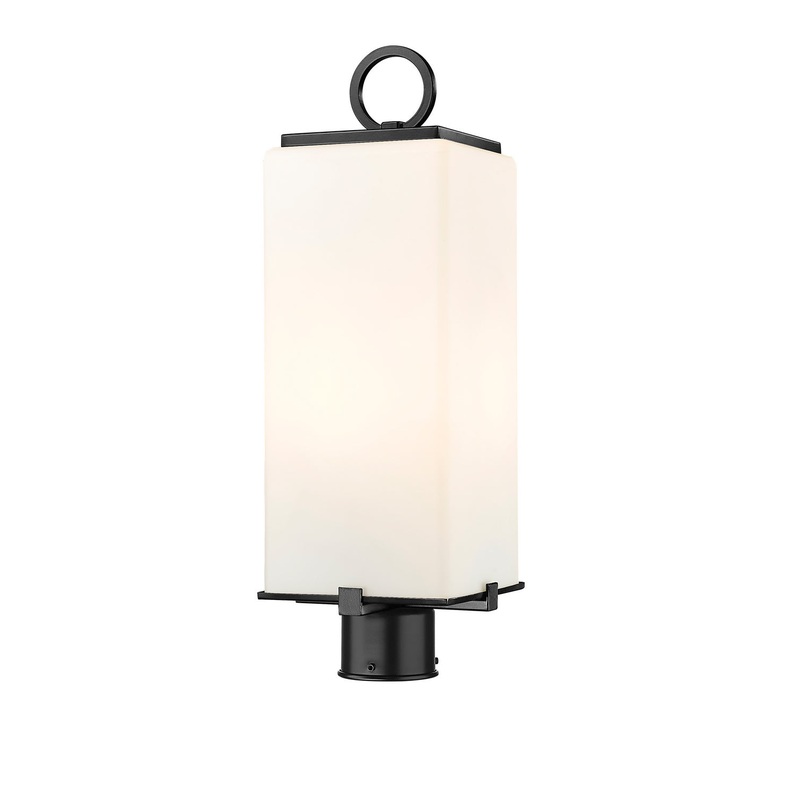 Z-Lite 593PHMR-BK Sana Two Light Outdoor Post Mount, Black