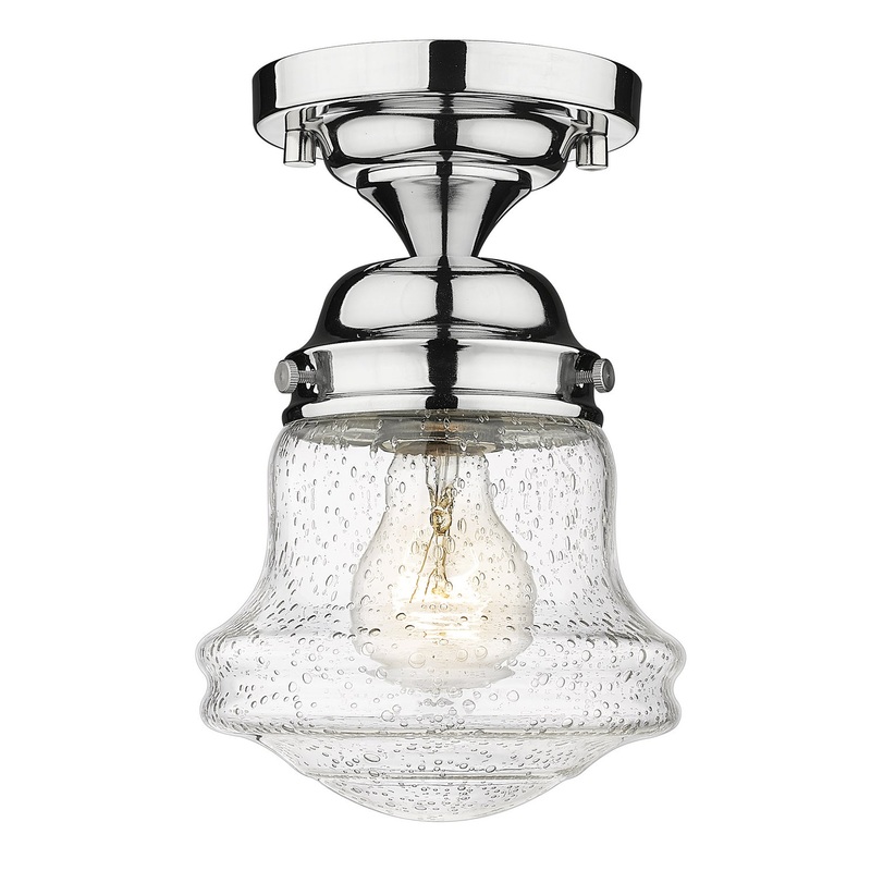 Z-Lite 736F1-CH Vaughn One Light Flush Mount, Chrome