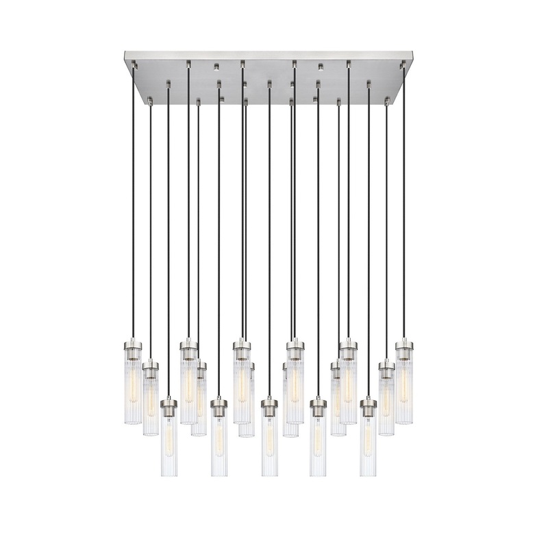 Z-Lite 740P-17L-BN Beau 17 Light Chandelier, Brushed Nickel