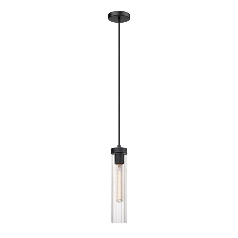 Z-Lite 740P-MB Beau One Light Pendant, Matte Black
