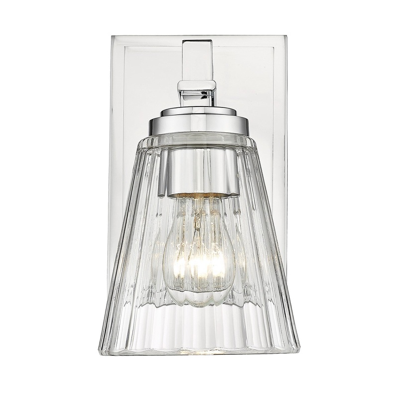 Z-Lite 823-1S-CH Lyna One Light Wall Sconce, Chrome