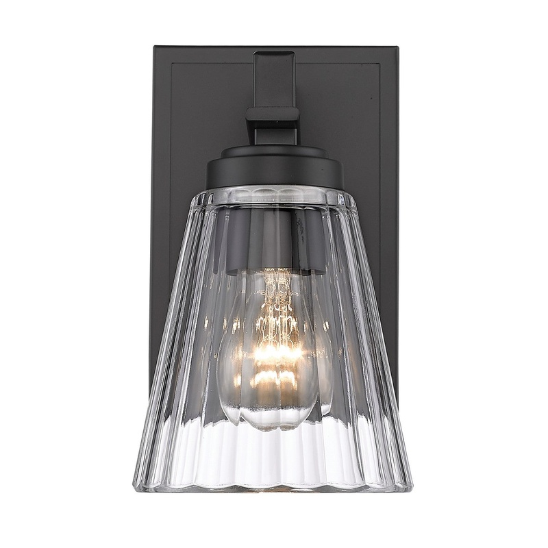 Z-Lite 823-1S-MB Lyna One Light Wall Sconce, Matte Black
