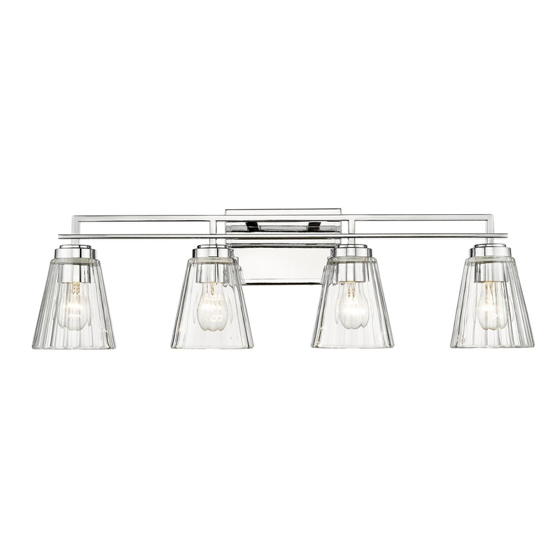 Z-Lite 823-4V-CH Lyna Four Light Vanity, Chrome