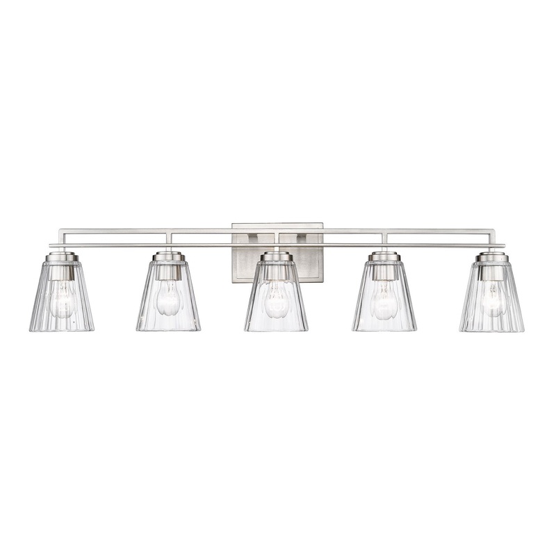 Z-Lite 823-5V-BN Lyna Five Light Vanity, Brushed Nickel