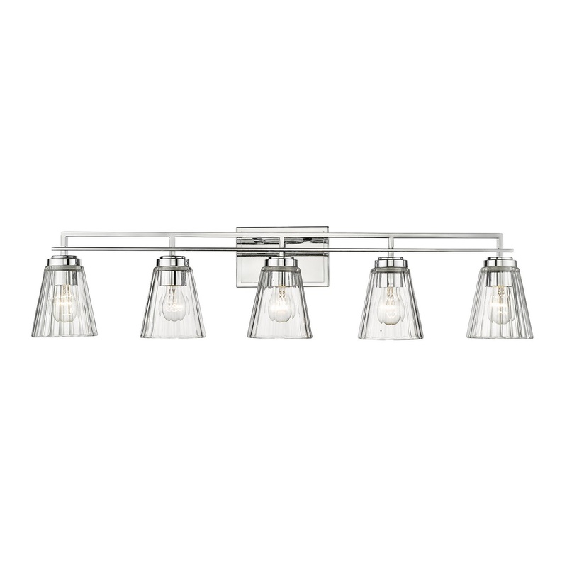 Z-Lite 823-5V-CH Lyna Five Light Vanity, Chrome