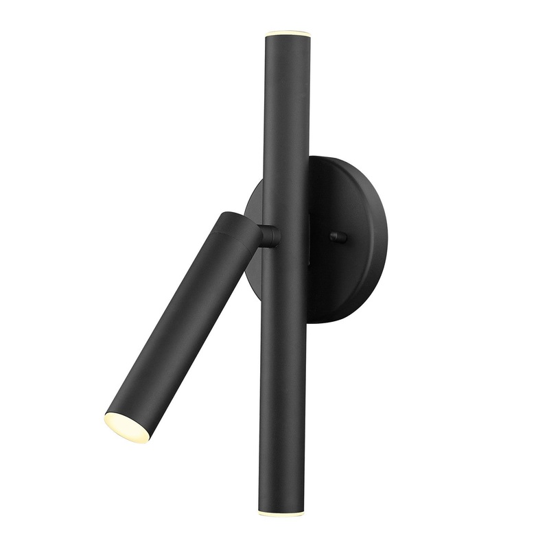 Z-Lite 917-3S-MB-LED Forest LED Wall Sconce, Matte Black