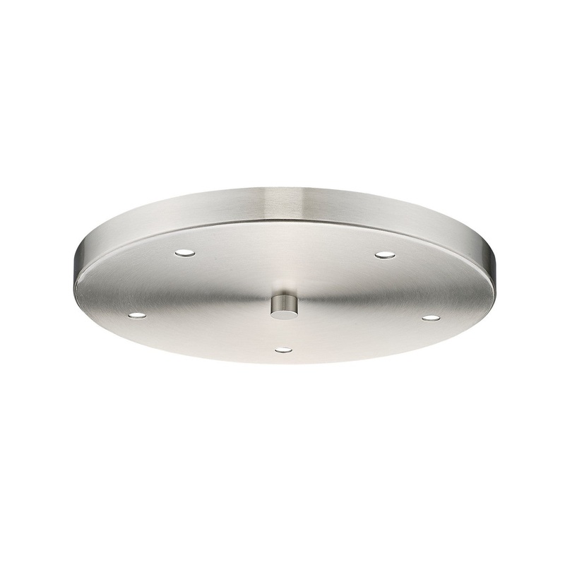 Z-Lite CP1205R-BN Multi Point Canopy Five Light Ceiling Plate, Brushed Nickel