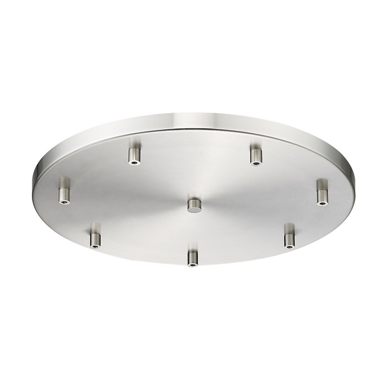 Z-Lite CP1807R-BN Multi Point Canopy Seven Light Ceiling Plate, Brushed Nickel