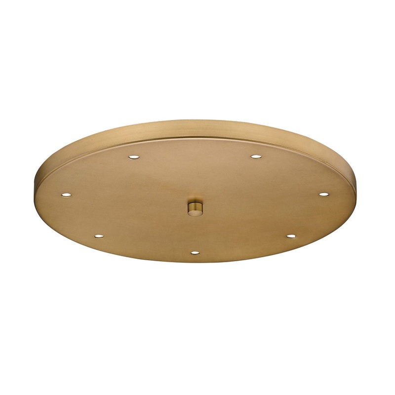 Z-Lite CP1807R-RB Multi Point Canopy Seven Light Ceiling Plate, Rubbed Brass