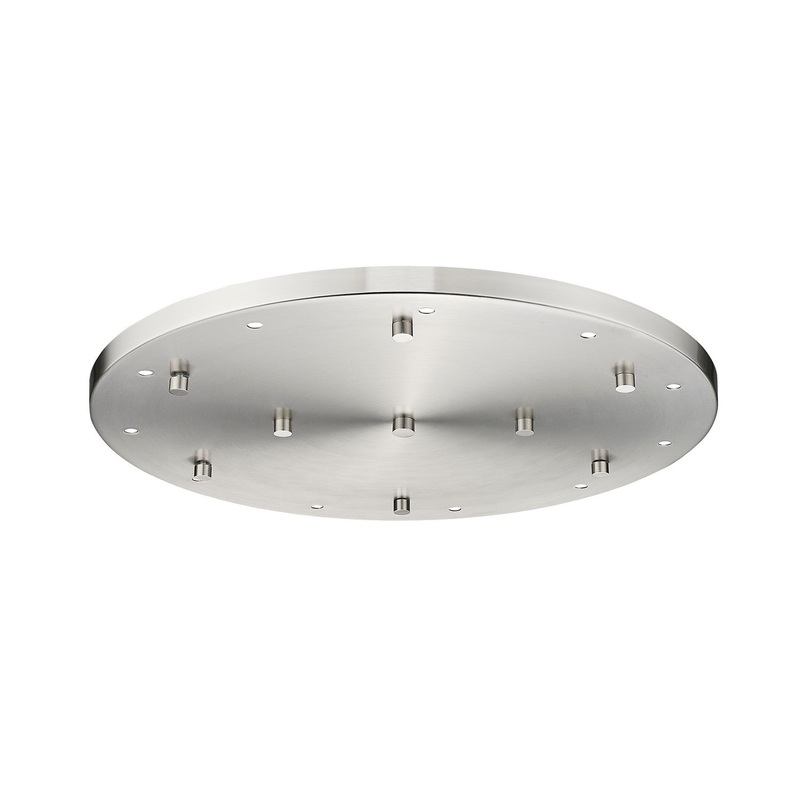 Z-Lite CP2411R-BN Multi Point Canopy 11 Light Ceiling Plate, Brushed Nickel