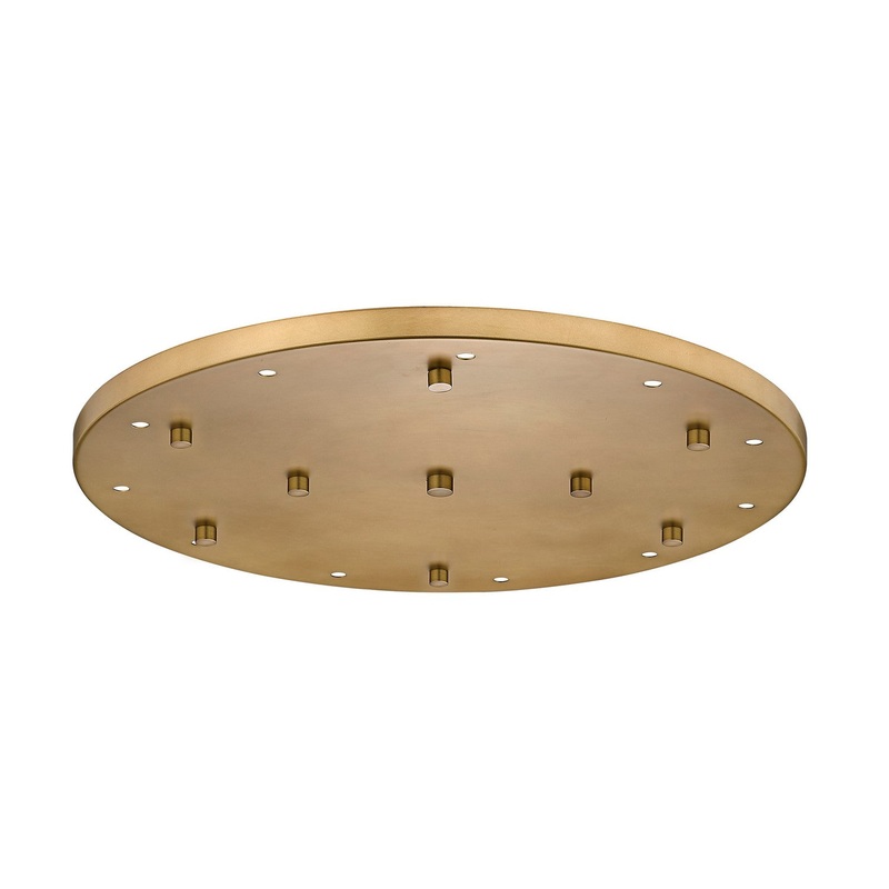 Z-Lite CP2411R-RB Multi Point Canopy 11 Light Ceiling Plate, Rubbed Brass