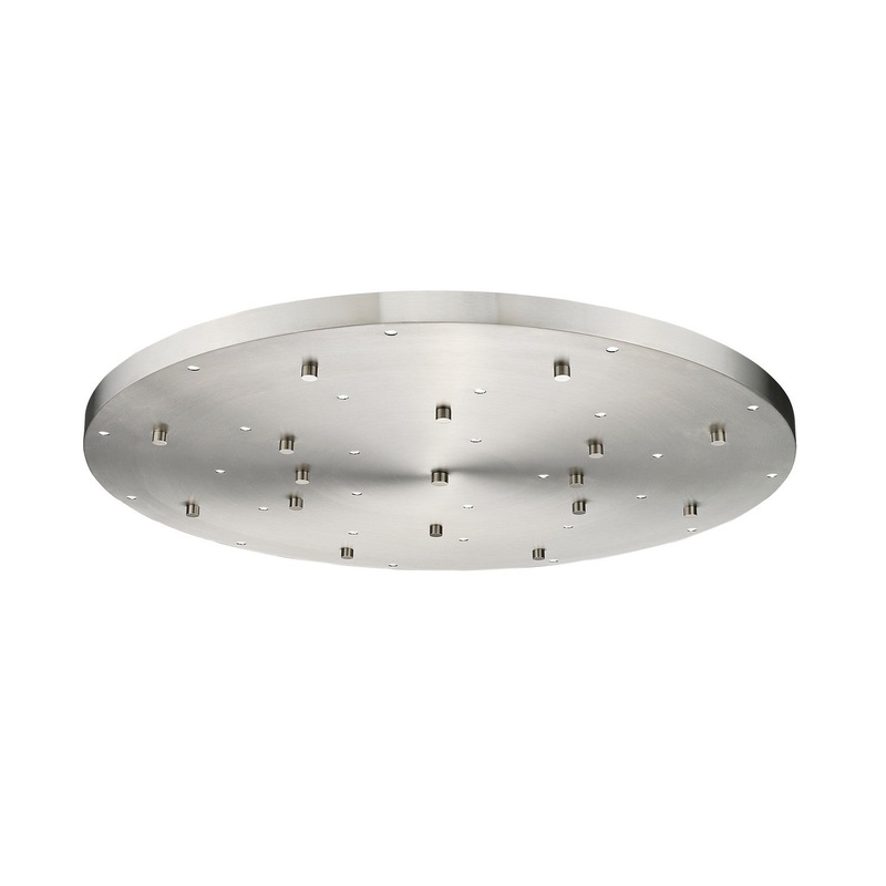 Z-Lite CP3627R-BN Multi Point Canopy 27 Light Ceiling Plate, Brushed Nickel
