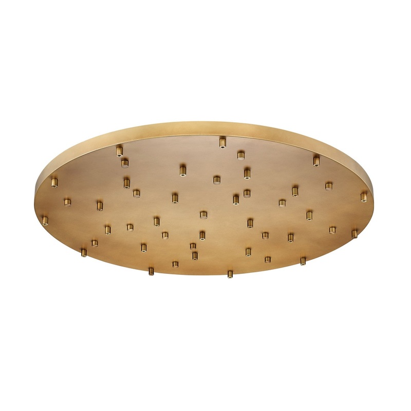 Z-Lite CP3627R-RB Multi Point Canopy 27 Light Ceiling Plate, Rubbed Brass