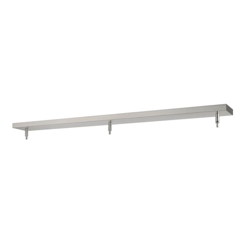 Z-Lite CP4403-BN Multi Point Canopy Three Light Ceiling Plate, Brushed Nickel
